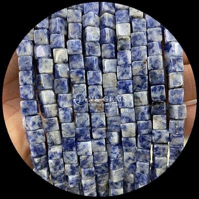 Đồ trang sức DIY và Crystal Healing Labradorite tự nhiên Blue Dot Loose Bead Strands ở các kích thước khác nhau