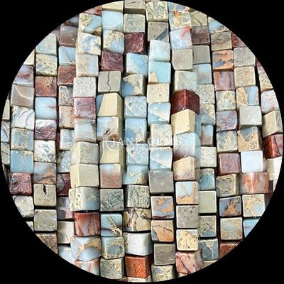 Natural Southern Jade Amazonite hình vuông đá quý hạt đinh cho đồ trang sức DIY và năng lượng chữa bệnh