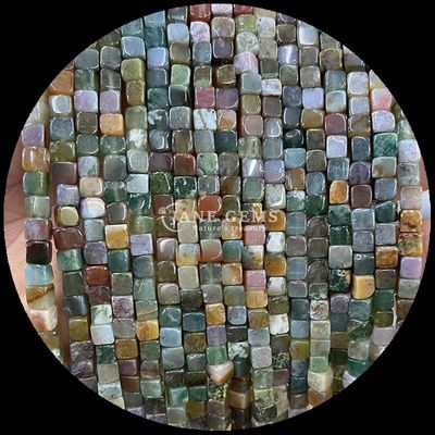 Ngọc trai Ấn Độ Blue Dot Beads cho Crystal Healing và DIY làm đồ trang sức có kích thước khác nhau
