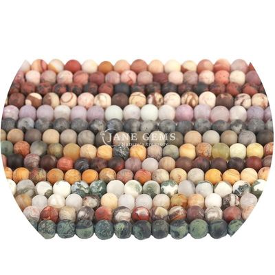 Frosted Healing Matte Round Beads Semi-Finished Products For DIY Gift đồ trang sức thủ công