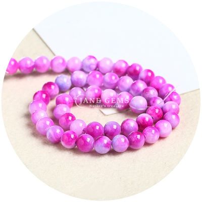 Rainbow Persian Jade Loose Beads Round Shape Beads Diy đồ trang sức phụ kiện tặng quà