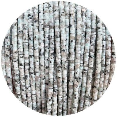 Kiwi Jasper Unakite hạt lỏng làm từ đá quý tinh thể tự nhiên để làm đồ trang sức