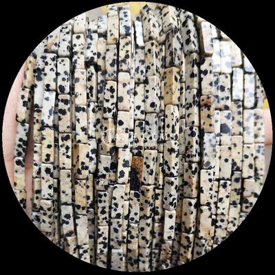 Đá quý tự nhiên hạt hình chữ nhật hình chanh Ngọc bạch tuộc Howlite lỏng lẻo cho DIY