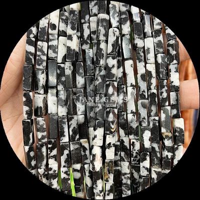 Phong cách hình chữ nhật Zebra Jasper Lapis Lazuli Viên ngọc quý Nhạc lỏng để làm đồ trang sức