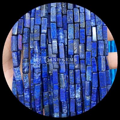 Phong cách hình chữ nhật Zebra Jasper Lapis Lazuli Viên ngọc quý Nhạc lỏng để làm đồ trang sức