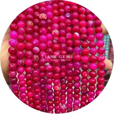 Sơn mượt mượt hình tròn hình lỏng sợi hạt khác nhau đá Agate cho làm đồ trang sức
