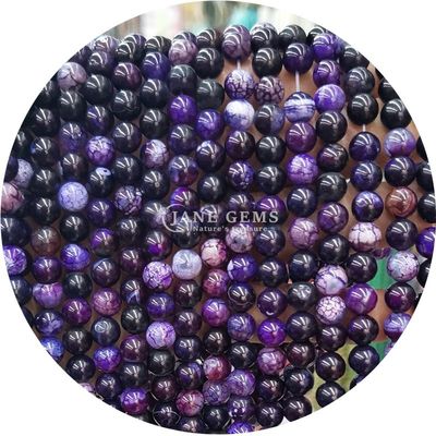 Sơn mượt mượt hình tròn hình lỏng sợi hạt khác nhau đá Agate cho làm đồ trang sức