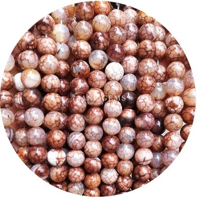 Sơn mượt mượt hình tròn hình lỏng sợi hạt khác nhau đá Agate cho làm đồ trang sức