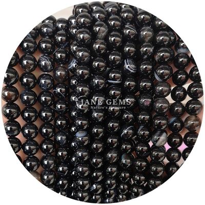 Vòng hình hạt Agate được đánh bóng mịn mịn để làm đồ trang sức và thủ công
