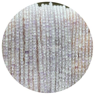 Đá quý tùy chỉnh hạt đá trăng màu trắng Prehnite màu tím ngọc bích