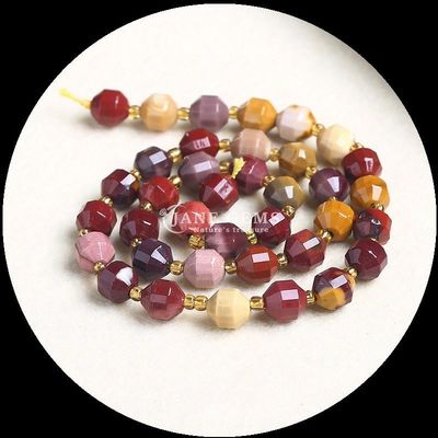 Natural Olive Shape Beads mặt bằng đá lỏng Bead màu đỏ Jasper Mookite Loose Strands cho đồ trang sức DIY