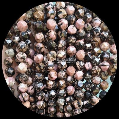 Đá ngọc thiên nhiên có mặt hình kim cương Rhodonite Amazonite