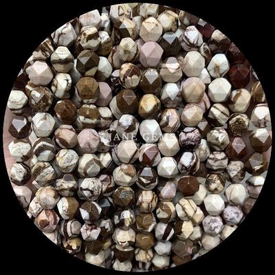 Nhiều màu sắc mặt Howlite Map Stone Loose Strand đá quý hạt cho đồ trang sức DIY