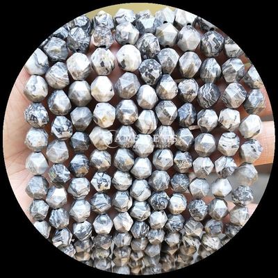 Nhiều màu sắc mặt Howlite Map Stone Loose Strand đá quý hạt cho đồ trang sức DIY