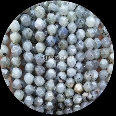 Đá quý tự nhiên có mặt đẹp đẽ hạt Fluorite Lapis Lazuli Sợi lỏng để làm đồ trang sức