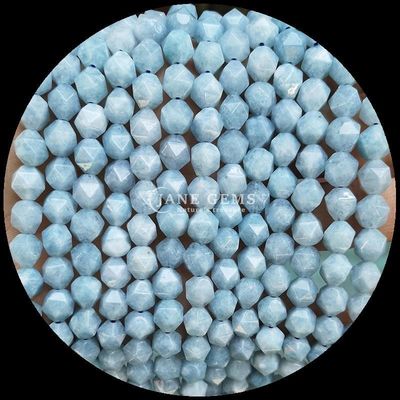 Viên ngọc quý tự nhiên có nhiều mặt màu sắc sôi động dưa hấu thạch anh Aquamarine Vòng đinh lỏng lỏng cho đồ trang sức DIY