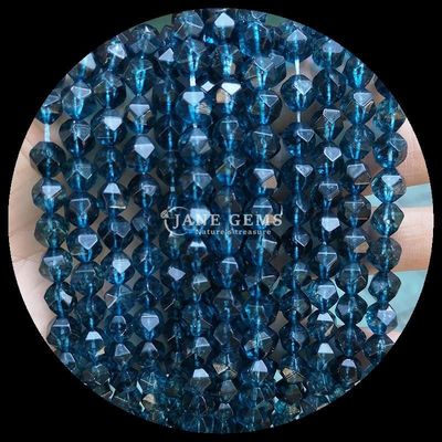 Viên ngọc quý tự nhiên có nhiều mặt màu sắc sôi động dưa hấu thạch anh Aquamarine Vòng đinh lỏng lỏng cho đồ trang sức DIY