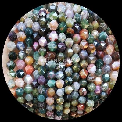 Đá cắt kim cương rực rỡ nhiều màu hạt đá quý tinh khiết tinh khiết Carnelian lỏng lẻo cho đồ trang sức tinh tế