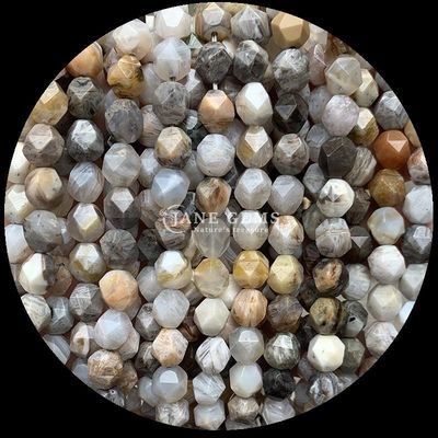 Đá quý hạt kim cương màu sắc khác nhau Đèn trang sức DIY 6mm 8mm 10mm Tourmaline Blue Tiger's Eye Loose Strands