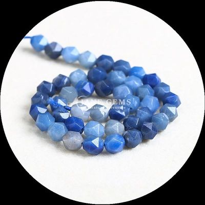 Loose Natural Diamond Faceted Gem Beads Morganite Pink Aventurine Loose Strands để làm đồ trang sức