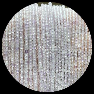 Đồ cube hình vuông có thể tùy chỉnh Viên ngọc quý vàng Quartz Rutilated Prehnite Loose Strands Viên ngọc trai
