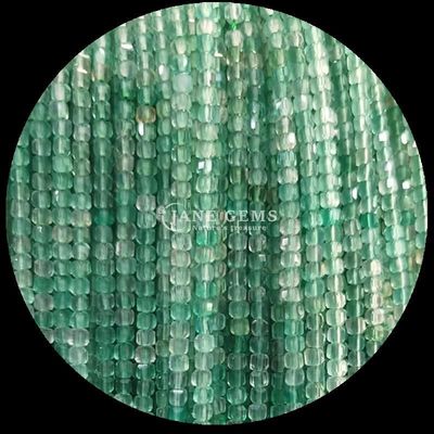 Màu sắc Mini Cube đá quý hạt màu hồng Opal và xanh lá cây Agate sợi cho đồ trang sức DIY