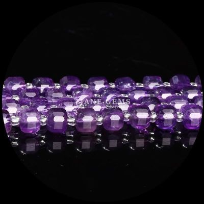 Đá ngọc tự nhiên đa màu đốm hình vuông Amethyst đốm lỏng đốm cho đồ trang sức DIY
