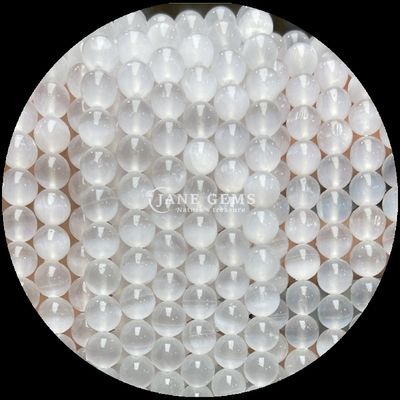Đá quý tròn đầy màu sắc hạt mộc Morganite cho đồ trang sức Làm tay đeo tay DIY vòng cổ / bông tai