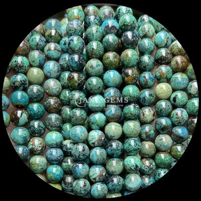 Màu sắc đa dạng Vòng hạt đá quý tự nhiên Ruby Zoisite Apatite để làm đồ trang sức