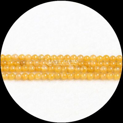 Vivid Round Multi Color DIY trang sức Mini Loose Tourmaline Yellow Jade Loose Strands Beads