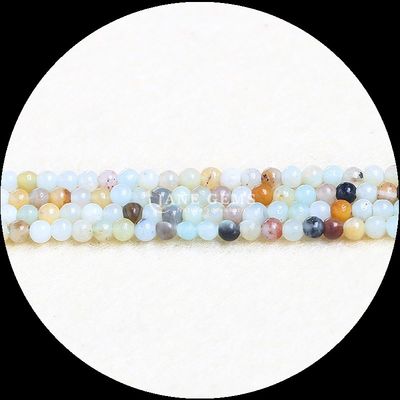 Đá quý tự nhiên được đánh bóng hạt Amazonite Amethyst Loose Strands hạt cho đồ trang sức thủ công