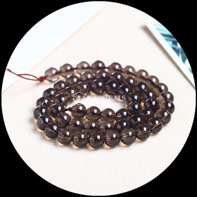 Đá quý tròn Fire Quartz Smoky Quartz Bead Strands trong nhiều màu sắc khác nhau cho tự làm đồ trang sức