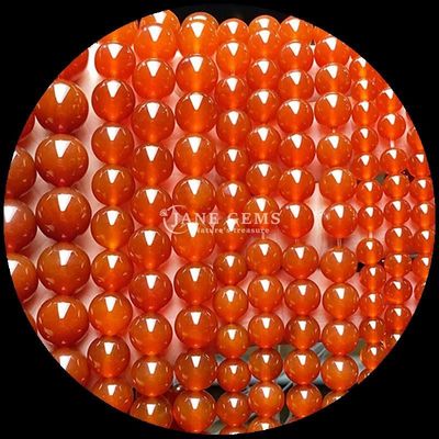 Hình dạng tròn 8mm hạt đá quý tự nhiên Various Agate Beads Carnelian Yellow Striped Agate Loose Bead Strand cho đồ trang sức DIY