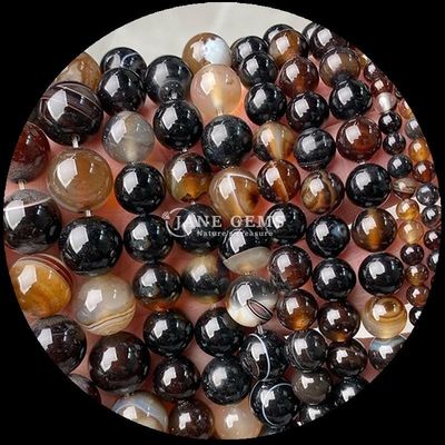 Đá ngọc 8mm Bead Various Agate Beads Green Agate Carnelian Brown Agate Loose Bead Strands cho DIY