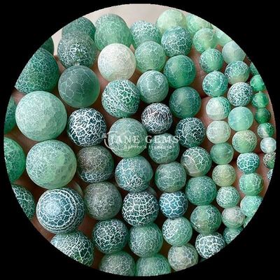 Đá quý hình tròn hạt màu vàng màu xanh dương thay đổi thời tiết Agate lỏng lẻo cho đồ trang sức DIY