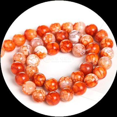 Nhiều màu đá quý hạt lửa Agate lỏng hạt sợi cho làm đồ trang sức DIY