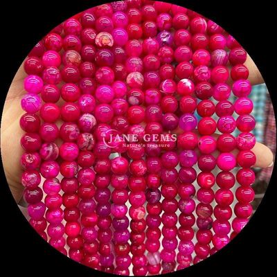 Đá thiên nhiên Bead cắt tròn lửa Agate lỏng Bead sợi cho trang trí quần áo đinh