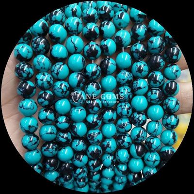 Làm đồ trang sức tự làm cắt tròn đá quý sợi hạt ngọc bạch tuộc 8mm kích thước và màu sắc khác nhau