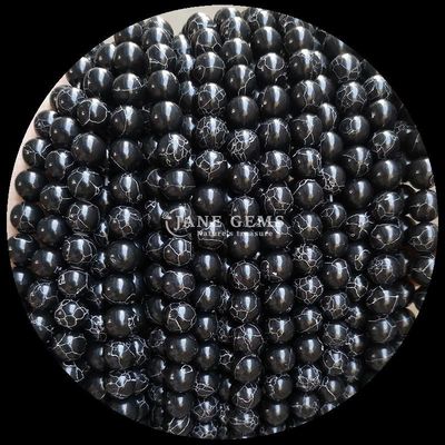 Làm đồ trang sức tự làm cắt tròn đá quý sợi hạt ngọc bạch tuộc 8mm kích thước và màu sắc khác nhau