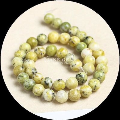 Đá quý cắt tròn đa màu Nhiều loại Howlite Nhạc màu xanh lam châu Phi cho đồ trang sức DIY