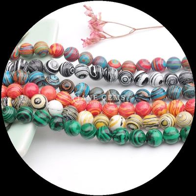 Đá ngọc Various Synthetic Color Malachite Beads cho làm đồ trang sức DIY