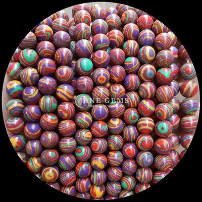 Đá ngọc Various Synthetic Color Malachite Beads cho làm đồ trang sức DIY