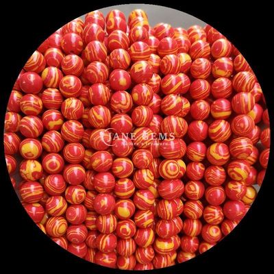 Đá ngọc Various Synthetic Color Malachite Beads cho làm đồ trang sức DIY