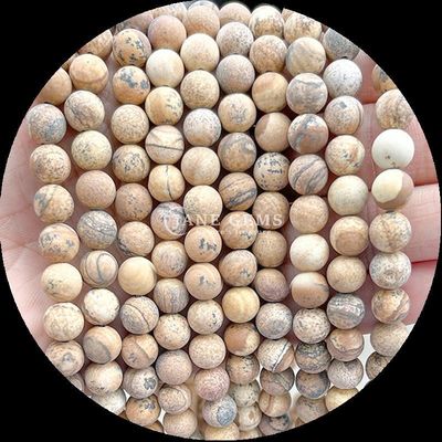 Viên ngọc trai đa màu 8mm Various Frosted Loose Round Bead Strands cho việc làm vòng tay và vòng cổ