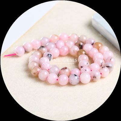 Đá đắt đỏ cắt tròn màu sắc khác nhau Chalcedony Loose Bead Strands hoàn hảo cho sáng tạo đồ trang sức DIY
