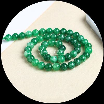 Đá đắt đỏ cắt tròn màu sắc khác nhau Chalcedony Loose Bead Strands hoàn hảo cho sáng tạo đồ trang sức DIY