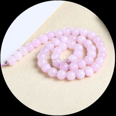 Đá hình tròn được đánh bóng Đá có màu sắc khác nhau Chalcedony Dây hạt lỏng cho đồ trang sức