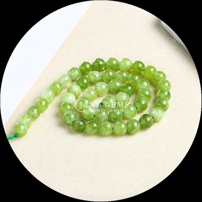 Đá hình tròn được đánh bóng Đá có màu sắc khác nhau Chalcedony Dây hạt lỏng cho đồ trang sức