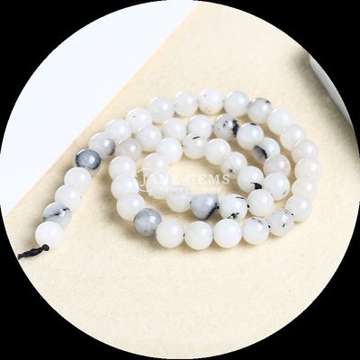 Đá quý tự nhiên hạt trong nhiều màu sắc khác nhau tròn Chalcedony lỏng chuỗi hạt hoàn hảo cho các nhà thiết kế đồ trang sức