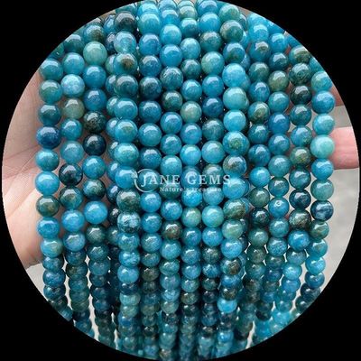 Đá đúc tròn hạt đinh nhiều màu sắc Chalcedony dây đinh đinh lỏng phù hợp cho vòng đeo tay từ nguồn gốc